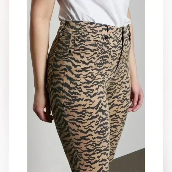 Good American | Good Waist Crop Tiger Print Jeans 15/33 NEW - Picture 2 of 15